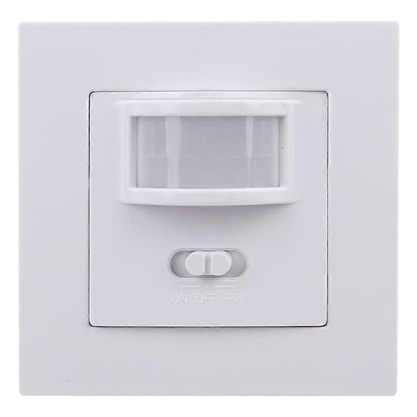 220-240V AC Veggmontert 9m Automatisk PIR Infrarød LED Bevegelsessensorbryter