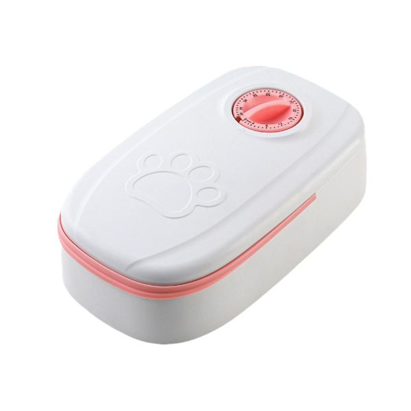 350ml/700ml Smart Foderautomat Intelligent Automatisk Tidsindstillet Foderautomat Double Meal Grey one