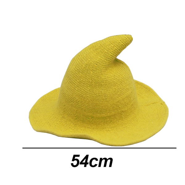 Kvinnor Häxhatt för Halloween Ull Hattar Bred brätte pire tickad style 6 S