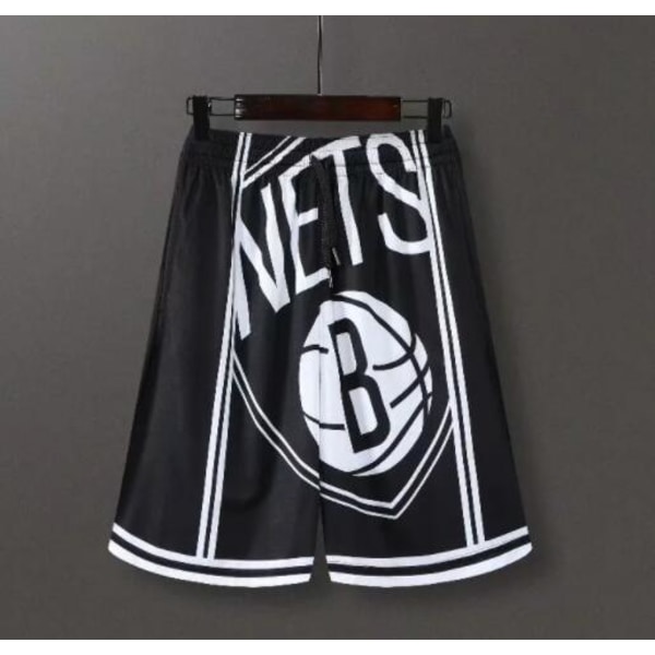 Nba Retro Basketballshorts Unisex sportshorts student nets black S