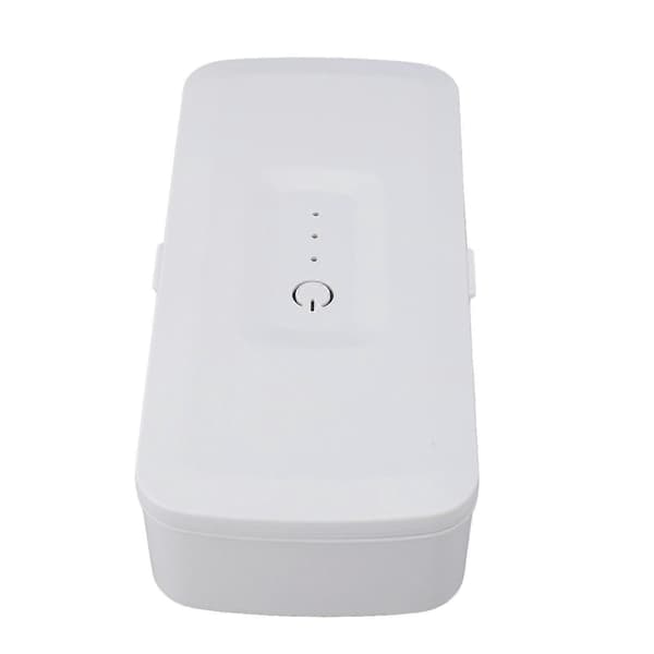 Ultraviolet Renseboks Dobbelt USB-interface 360 Graders Rengøring 1200mAh 5W UV Boks Renser Hvid