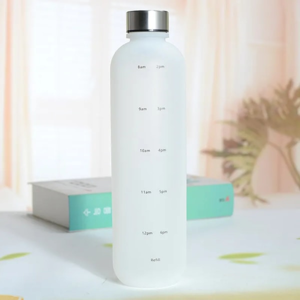 1000ML/1400ML Kawaii Bjørn Kjele Halmvannkopp 1000ml-White
