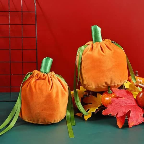 10 st julgodispåsar Återanvändbara XMAS-pumpagodispåsar