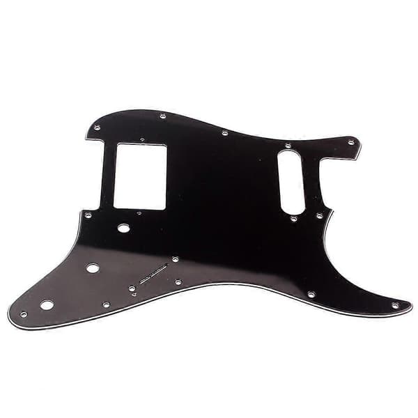 Gitarrplektrumskydd Repskydd för Strat-delar HS Enkel Humbucker 3-lagers Svart