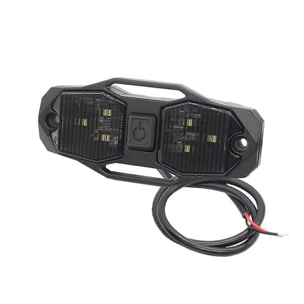 Roll Bar Mount LED Dome Light Rock Light med kontakt Universal til -RZR UTV ATV Erstatning Biltilbehør