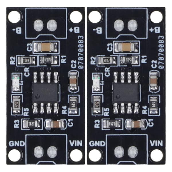 2 stk NiMH batteriladekort bærbart slitasjesikkert CC CV batterilademodul 1A 3V MRB048C