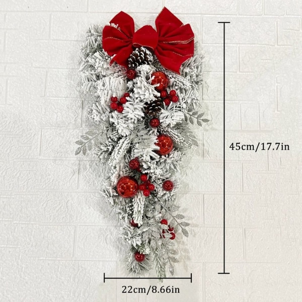 Jul flockande krans rottinghänge TREE-45CM TREE-45CM Tree-45cm