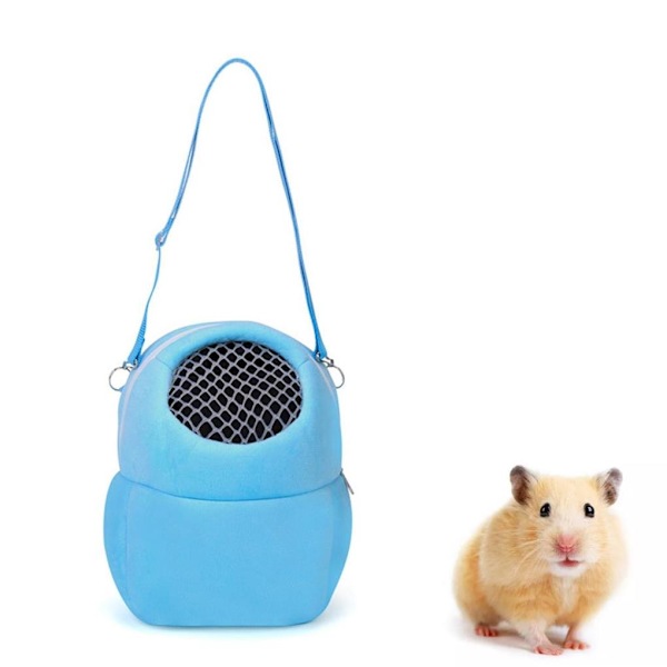 Mouse Bärväska Andas mjuk dragkedja Varm Hålla sova Blue L