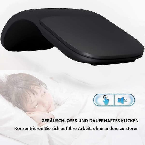 Ergonominen langaton hiiri, taitettava litteä hiiri, langaton