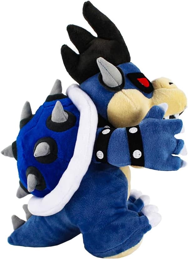 Super Mario Bowser Koopa kosedyr, Mario stuffed 12\" blå