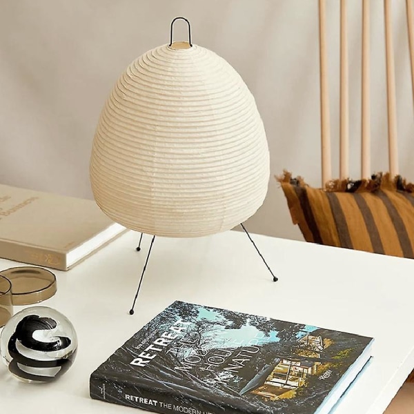 Japansk design Akari Noguchi Yong Bordslampa Printed Rispapper Lampa Sovrum Skrivbord Hem Loft Inredning Fyrkantig stativ Golvlampa EU Plug A and B Lamp