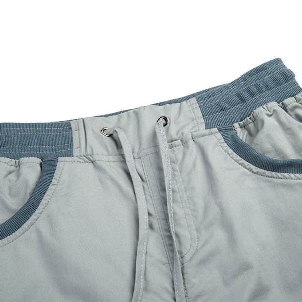 Dame lige ben Cargo Bukser ensfarvede underdele Grey Blue 2XL