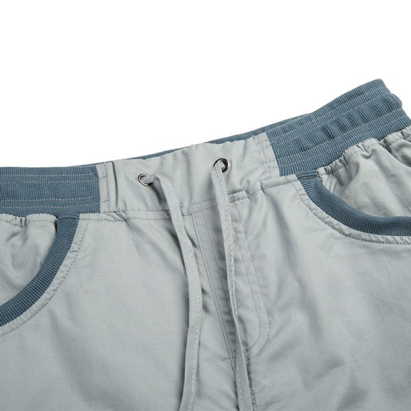 Dame lige ben Cargo Bukser ensfarvede underdele Grey Blue XL