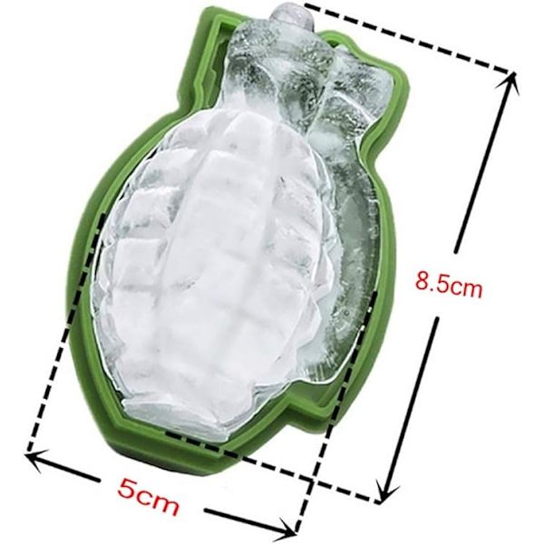 4 st Silikoniskubbrickor Granatäppleform 3D form