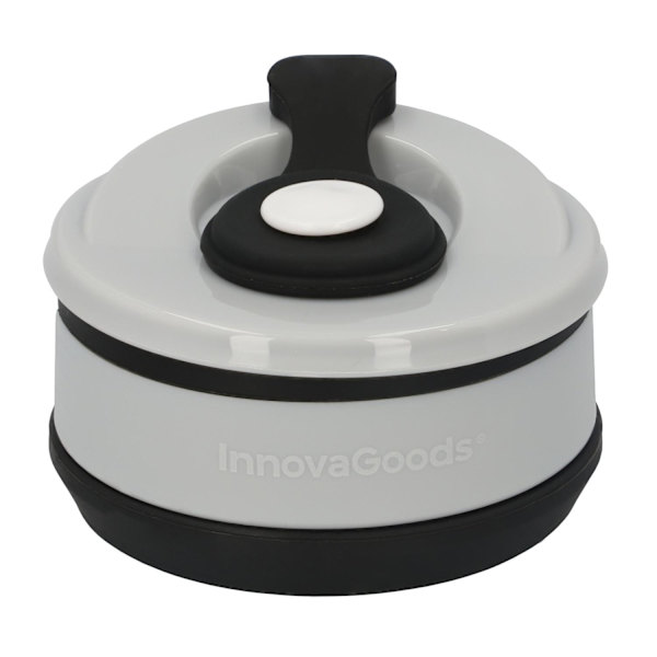 Vikbar mugg med lock - silikon black