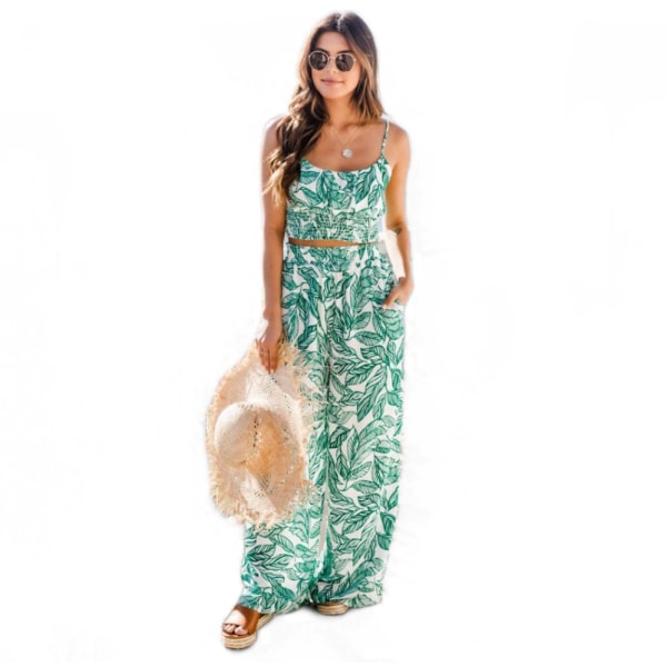 Women's Bohemian Print Maxi Dress exylip Dress S