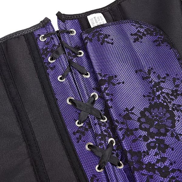 Korsetter til kvinder Overbust Bustier Top Gotisk Sexet Skulder Pueple 4XL