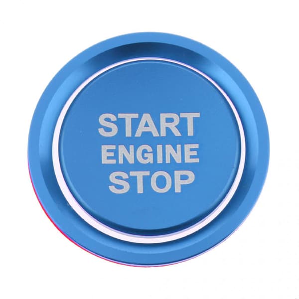 Motor Start Stop Tændingsknap Cover Trim Dekal Til Audi A4 A5 Blå