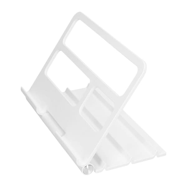 Tabletstativ Bærbart Multi-vinkel Justerbart Desktop Tablet Holder til IOS til Huawei Tablet Hvid