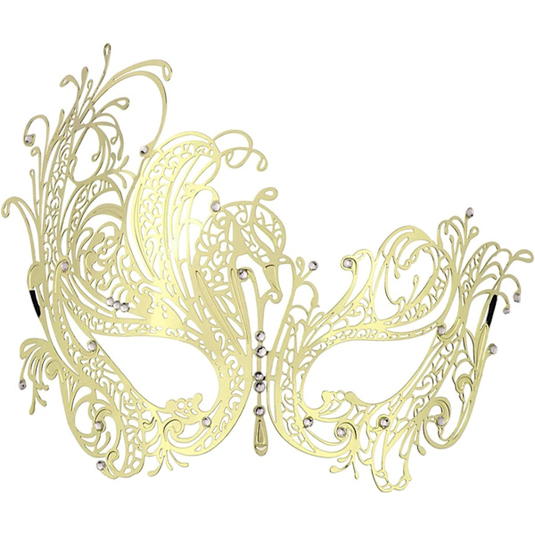 Halloween Maske - Mardi Gras Party Maske - Metall Dame Ball Maske