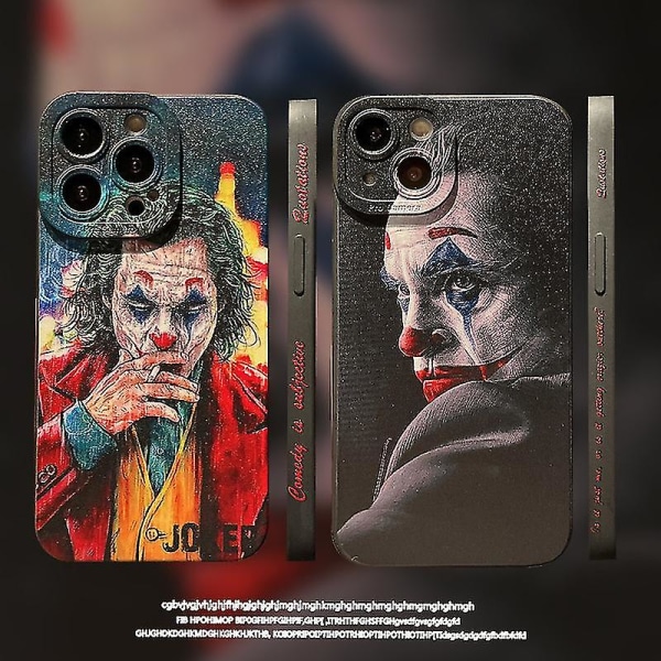 Fashion Joker phone case för Iphone 13/ pro Max/xr/max För Iphone 12/11pro cover Black Suit Clown iPhone X and XS
