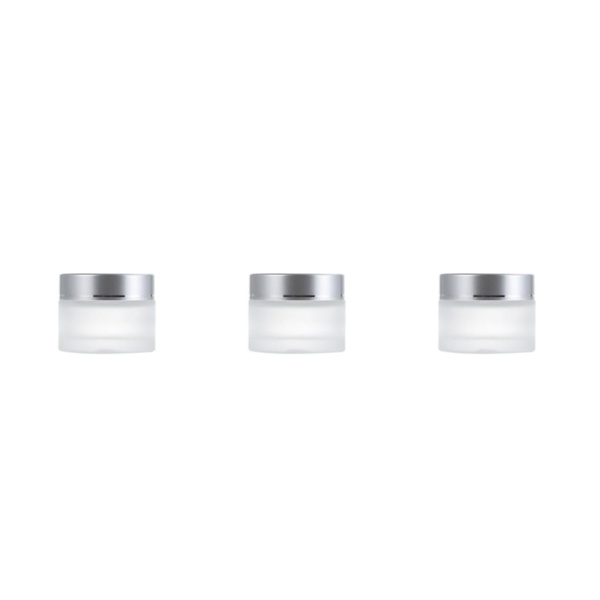 1/2/3/5 Monikäyttöinen Matta Kosmeettinen Kasvovoidepurkki - Kestävä ja silvery 50g,1 3PCS