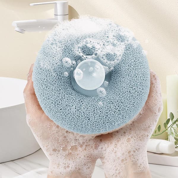 3 stk Badesvamper, Body Scrubber Loofah Dusjpuff, Rich Bubble