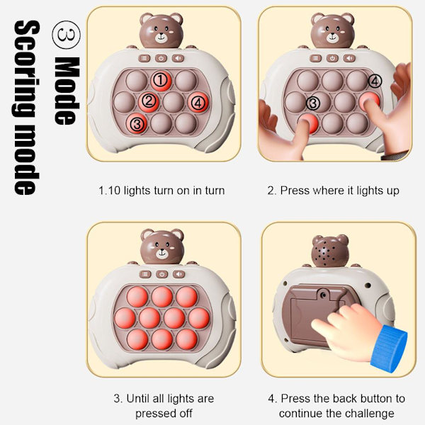 Pop It Game Machine Press Pioneer Puzzle Decompression Toy For K Astronaut onesize