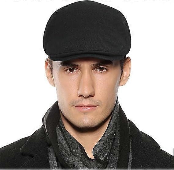 Herre Justerbar Flat Beret Caps Baker Boy Hatt Flate Caps Høst Vinter