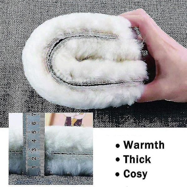 Håll dig varm Uppvärmd innersula Tjock Mjuk Vinter Snö Boots Pad Sula Cashmere Thermal innersulor För Man Kvinna Uppvärmning Innersula Insats 43