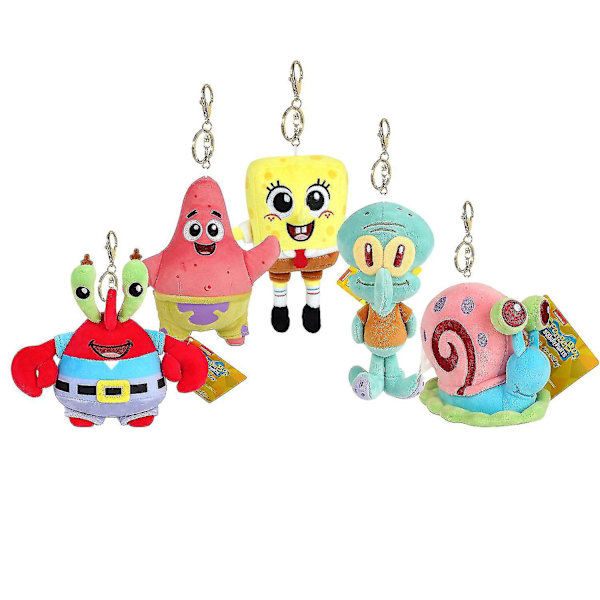 Sienimies Kaapo Ripustus Pehmolelu Patrick Tähti Kalmari Tentakkelit Piirretty Täytetty Nuken Ripustus Lapsi Syntymäpäivälahja 13.5cm Squidward Tentacles