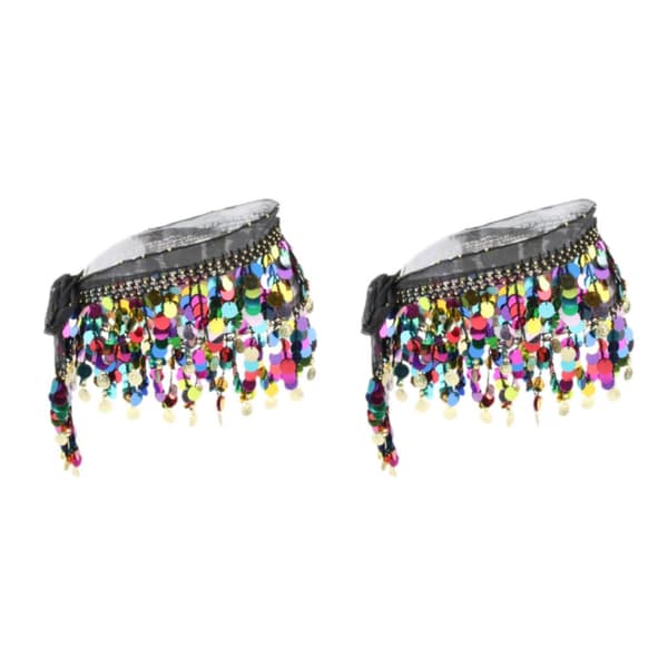 1/2/3 Dampaljetter Perler Mavedanseskørt Hoftetørklæde 2Set