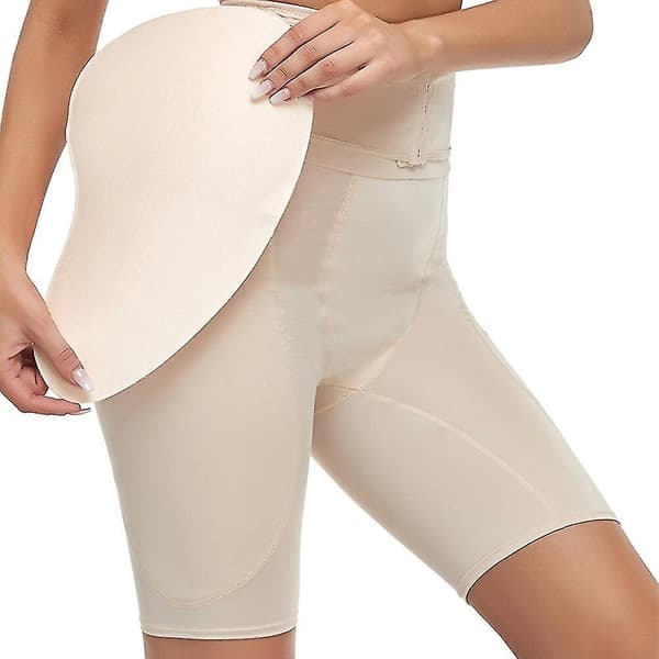 Rumpebeskyttelse til større numse hoftedutter Hip Enhancer Opgraderet svamp polstrede numseløftere Trusser Shapewear mavekontrol til kvinder Bbl, sort M