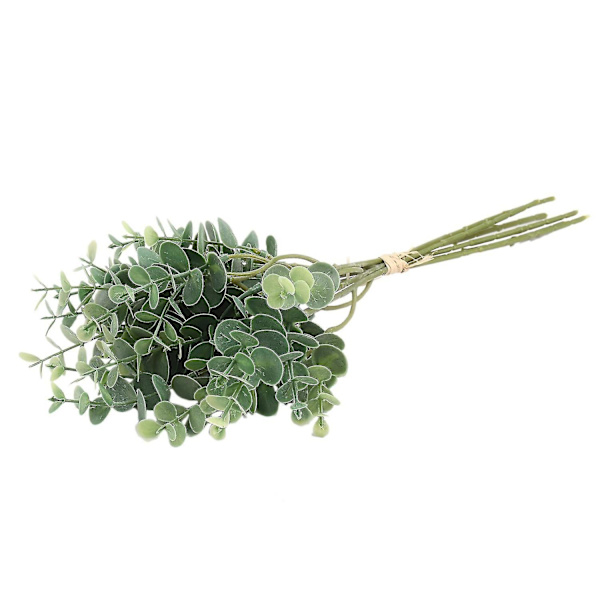 24 st Eucalyptus Plast Konstgjorda Löv Gäng Gröna