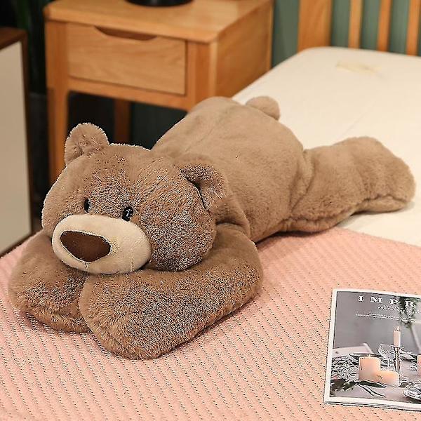 Viktad ångest Dinosaurie Plyschleksaksrad Kudde Söt Dinosaurie Gosedjur Docka För Pojkar Flickor Present brown bear 30cm