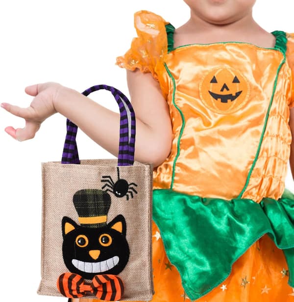 Halloween Goodie Bags Återanvändbara väskor med handtag