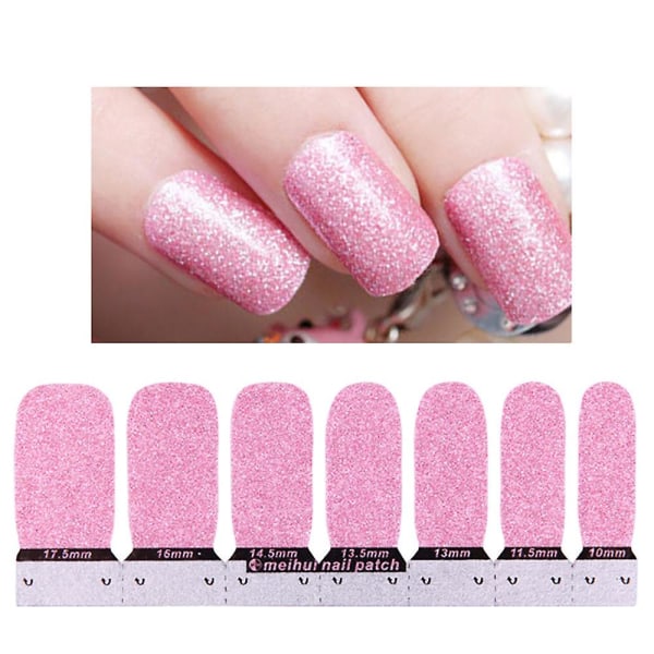 Nail Art Stickers 10 färger glänsande självhäftande självhäftande nagellappar