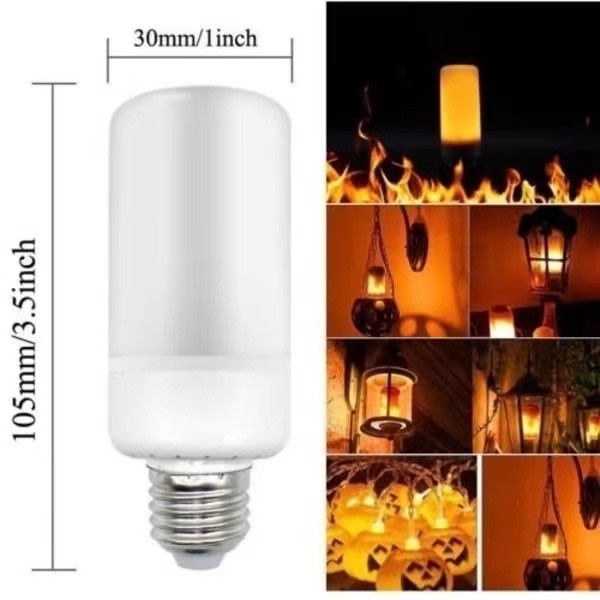 3 modeller LED Flicker Flame Lamp Bulb Fire Effect Juldekor