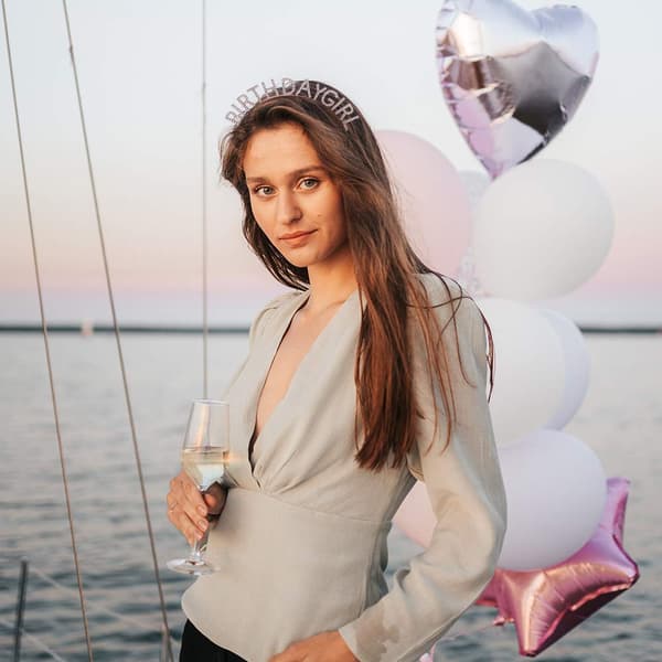 Bursdagsjente Pannebånd Bursdag Tiara for kvinner jenter Gratulerer med dagen