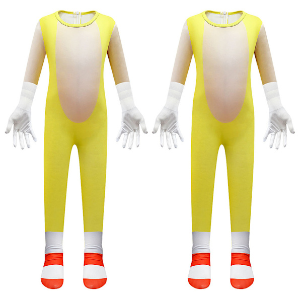 Sonic The Hedgehog kostym för barn Cosplay + Mask Set 110cm