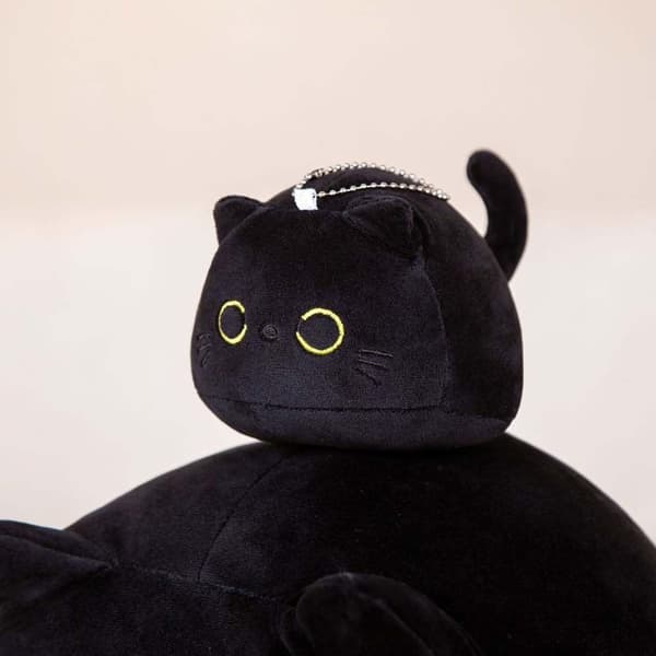 Black Cat Pehmolelut Kissa Pehmonukke MUSTA 25CM