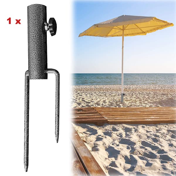 Paraplyfeste med spiss for sand, strandparaplyanker