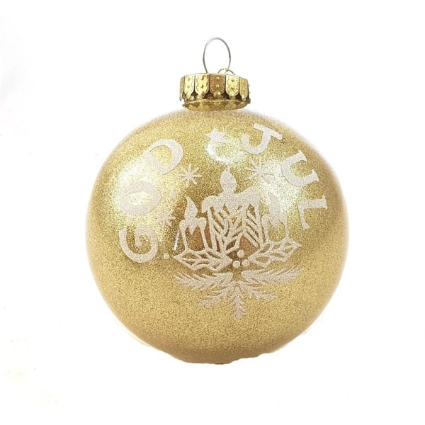 Julkula  God Jul 15 cm gold