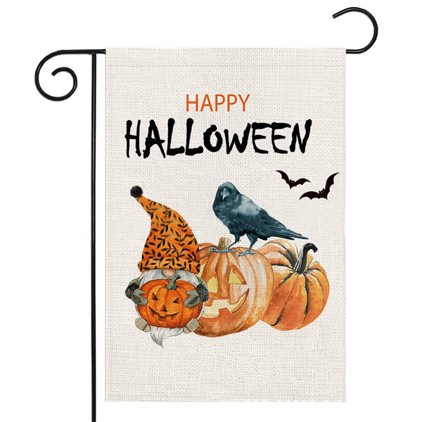 Halloween-juhlakoristeet Tervetuloa Hyvää Halloweenia Puutarhalippu style 2