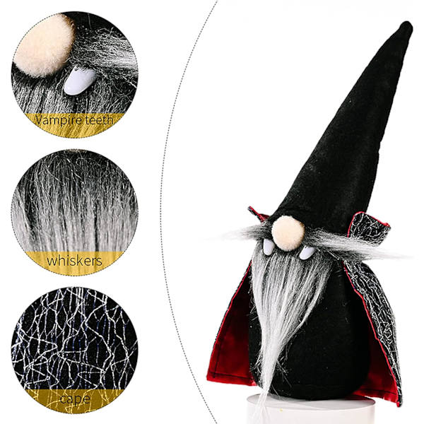 2 st Halloween Dekorationstomtar, Svenska tomtar Tomtedockor