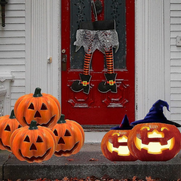 Fest hängande dekoration leveranser Halloween prank Prop ond häxa ben Black Orange