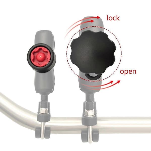 Ram Mount 5.91in Dobbelt Fatningsarm til 1' Kuglebase Motorcykel Telefonholder