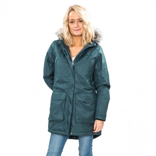 Trespass Dam/Dam Thundery Waterproof Jacket  Teal/Silv Teal/Silver Grey XXS