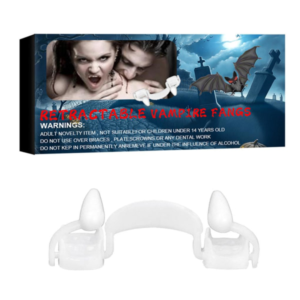 Halloween plastproteser Återanvändbara vampyrtänder barn