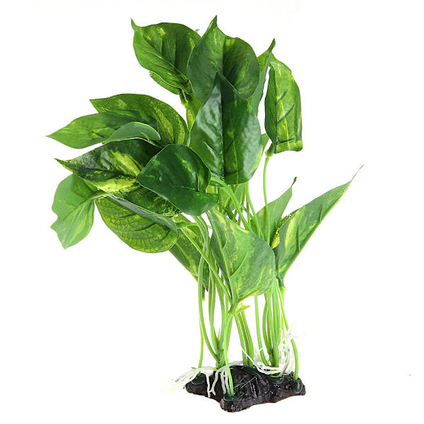 PVC-planter i stort akvarium，Kunstige plastikplanter til